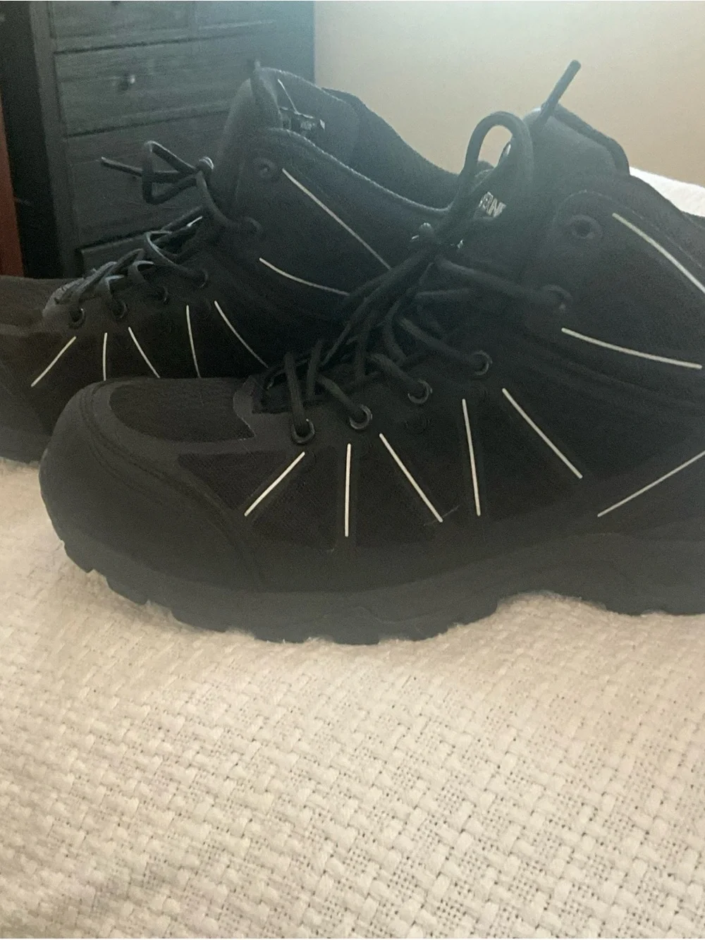 Wolverine Black Men’s Lace-Up Work/hiking Boots